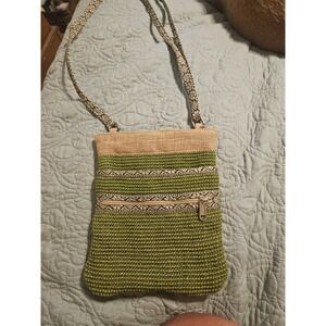 Green‎ Jute Crossbody Purse Adorable